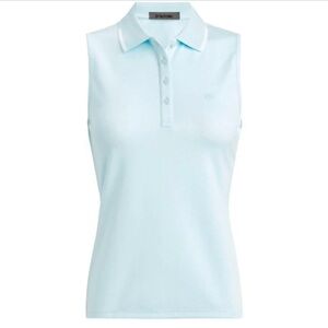 G/FORE Womens Polkadot Jacquard Sleeveless Golf Polo